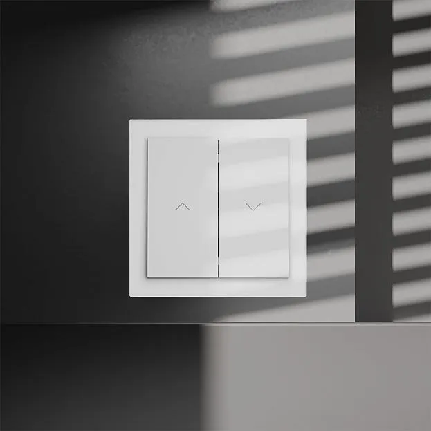 Выключатель встраиваемый для жалюзи 10А, (белый матовый) Voltum VLS020702 S70