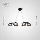Кольцевые люстры и светильники JULIANO Тип B. 6 ламп Lampatron 7031-19328