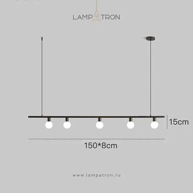 Реечный, рядный светильник OTTEN Цвет Чернёная латунь Lampatron 8308-22643 Реечный, рядный светильник OTTEN Цвет Чернёная латунь Lampatron 8308-22643