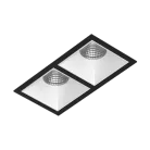 Встраиваемый светодиодный светильник Ledron RISE KIT 2 LED 4000K Black-White