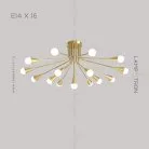 Люстра SINGLE 16 ламп Lampatron 5458-14100