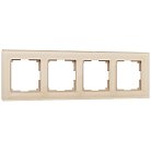 Рамка на 4 поста Werkel W0041111 (шампань) Favorit a050794