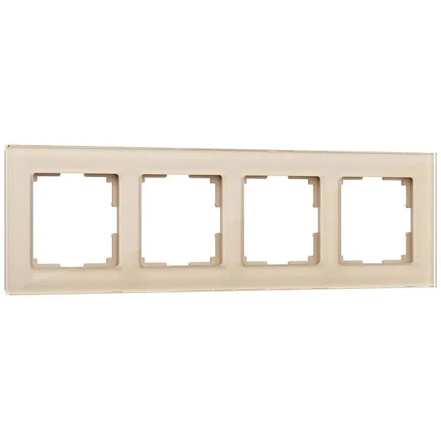 Рамка на 4 поста Werkel W0041111 (шампань) Favorit a050794 Рамка на 4 поста Werkel W0041111 (шампань) Favorit a050794