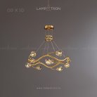 Кольцевые люстры и светильники ADRIANNA 10 ламп Lampatron adrianna-10 3865-9653