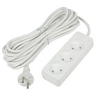 Розеточные блоки, удлинители Uniel S-CU3-10 WHITE Ultra