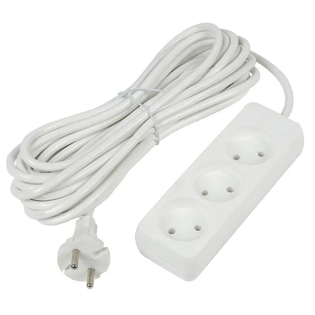 Розеточные блоки, удлинители Uniel S-CU3-10 WHITE Ultra