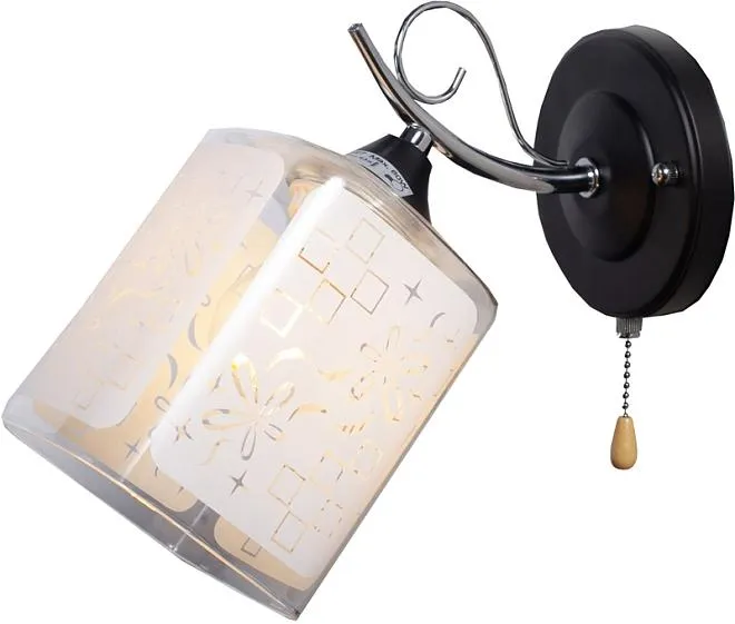 Бра Imex MD.1087-1-W BK+CH Бра Imex MD.1087-1-W BK+CH