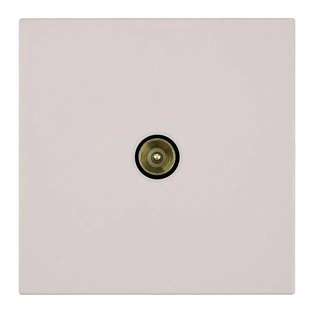 Розетка телевизионная 1-местная (механизм), 75 Ом, 5-862МГц, RST00-3108-08, пудровый жемчуг Stekker 50479 Мия