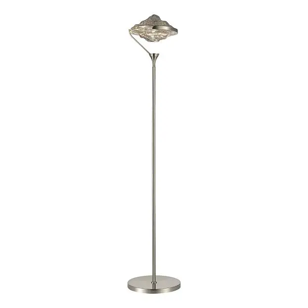 Торшер Никель/Дымчато-Серый LED 1*19W 3000K ST-Luce SL6115.105.01 AMARA