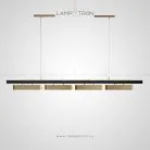 Реечный, рядный светильник SVEA 4 плафона. Подвес. Lampatron 1218-3612