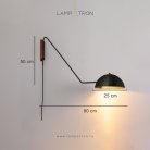 Бра VALLMO Цвет черный Lampatron vallmo-black 2964-25649