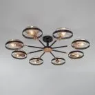 Потолочная люстра Eurosvet 70121/8 черный a052342 Gallo