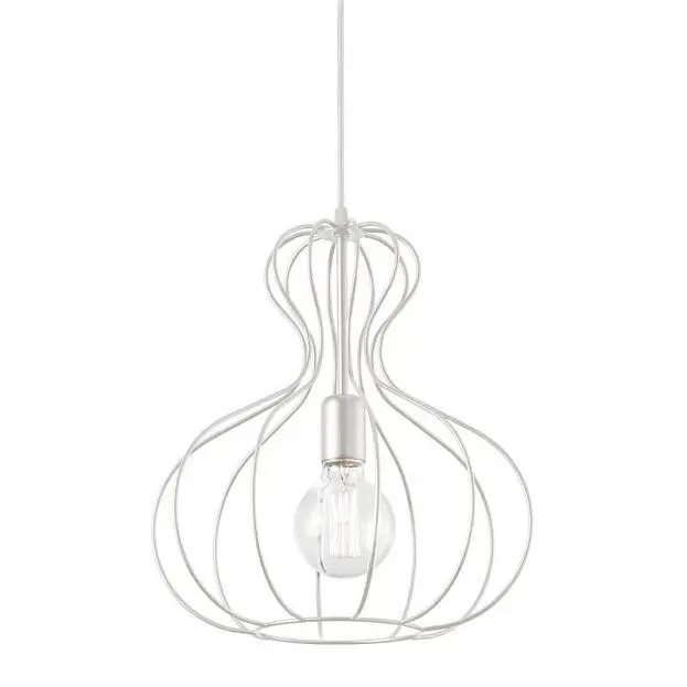 Подвесной светильник Ideal Lux AMPOLLA-1 SP1 BIANCO 194295 Подвесной светильник Ideal Lux AMPOLLA-1 SP1 BIANCO 194295