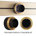 Трековая розетка, 16A 250V Arte Milano 397952TS/ES Gold Am