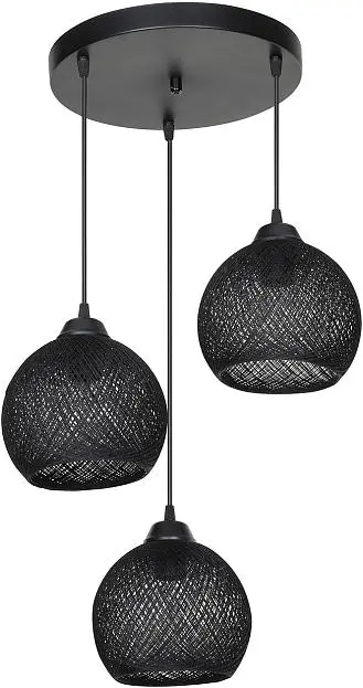 Подвесной светильник TopLight TL1612R-03BK Lizbeth