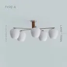 Потолочная люстра DAGFIN CH Тип A. Темное дерево Lampatron 7419-20513