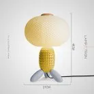 Настольная лампа ALISA TAB Цвет желтый + белый Lampatron 8624-24072