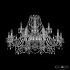 Люстра хрустальная Bohemia Ivele Crystal  1411/10+5/360 Ni