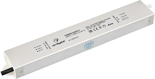 Блок питания для светодиодной ленты Arlight 025744(1) ARPV-SLIM Блок питания для светодиодной ленты Arlight 025744(1) ARPV-SLIM