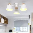 Потолочная люстра SCAD 3 плафона. Цвет белый. Lampatron 643-19