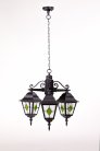 Уличный светильник подвесной Oasis Light 79970MlgG/3 Bl QUADRO M lead GLASS