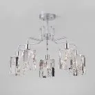 Потолочная люстра Eurosvet 10101/5 хром/прозрачный хрусталь Strotskis Scoppio a044067