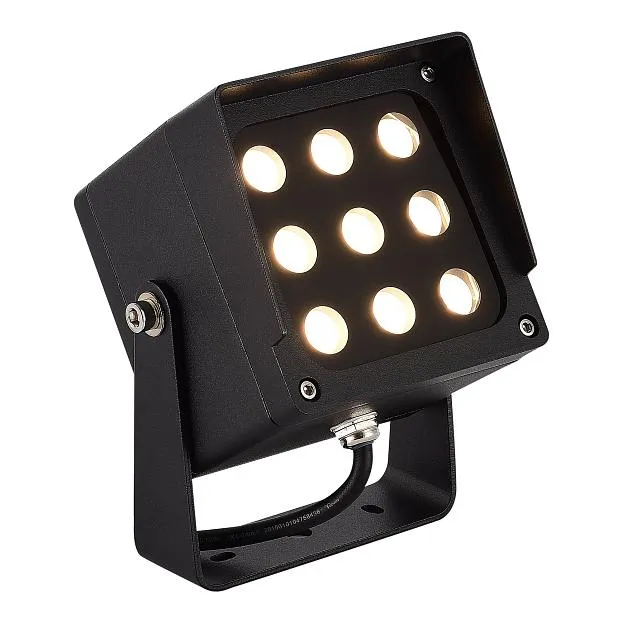 Светильник уличный наземный черный/черный LED 1*18W 3000K/4000K/6500K ST Luce SL9520.415.01 GLARE