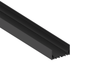 Накладной алюминиевый профиль 2 м Donel DN18513RAL9005 DN8ALE