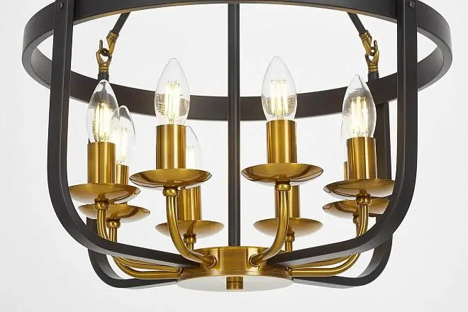 Подвесной светильник Lumina Deco LDP 8024-8 BK+MD Berling Подвесной светильник Lumina Deco LDP 8024-8 BK+MD Berling