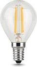 Лампа Gauss 105801211 E14 11W 4100К прозрачная Filament Globe