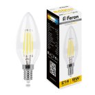 Лампа светодиодная Feron 25956 LB-73 Свеча E14 9W 2700K