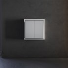 Клавиши для выключателя/переключателя двухклавишного, (серый) Voltum VLS000316 S70