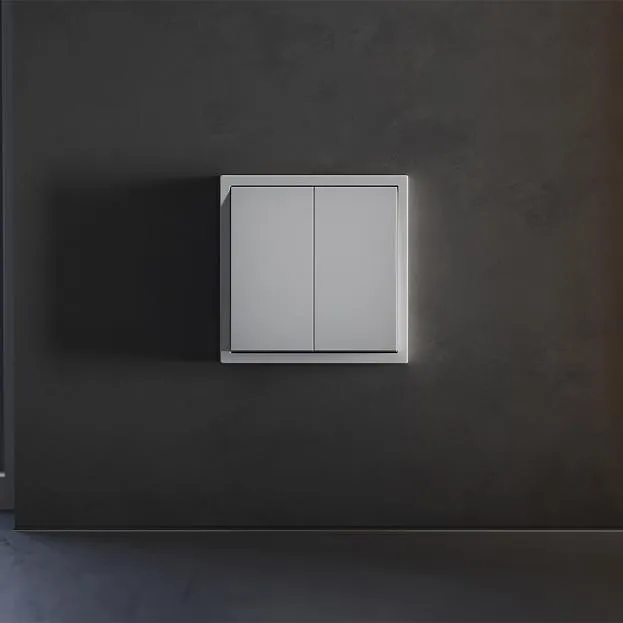 Клавиши для выключателя/переключателя двухклавишного, (серый) Voltum VLS000316 S70