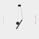 Подвесной светильник DROTT B Цвет Черный. Теплый свет Lampatron 6915-25058