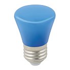 Лампочка светодиодная Volpe LED-D45-1W/BLUE/E27/FR/С BELL