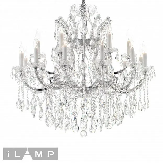 Светильник подвесной iLamp 6071-18 CR+CL Diamond Светильник подвесной iLamp 6071-18 CR+CL Diamond
