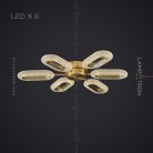 Потолочная люстра KEZIA D CH 6 ламп Lampatron kezia-d-ch-6 6389-17184