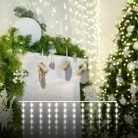 Гирлянда занавес "роса" Eurosvet 200-006 теплый белый 2*2,6М a060422