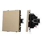 Механизм выключателя одноклавишный проходной SWT-NOBE-MKP1-SFPL-GD (230V, 10A) Arlight 054247