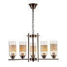 Подвесной светильник Escada 572/6 E27*60W D610 Antique Brass Escada 572/6