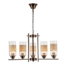 Подвесной светильник Escada 572/6 E27*60W D610 Antique Brass Escada 572/6