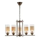 Подвесной светильник Escada 572/6 E27*60W D610 Antique Brass Escada 572/6