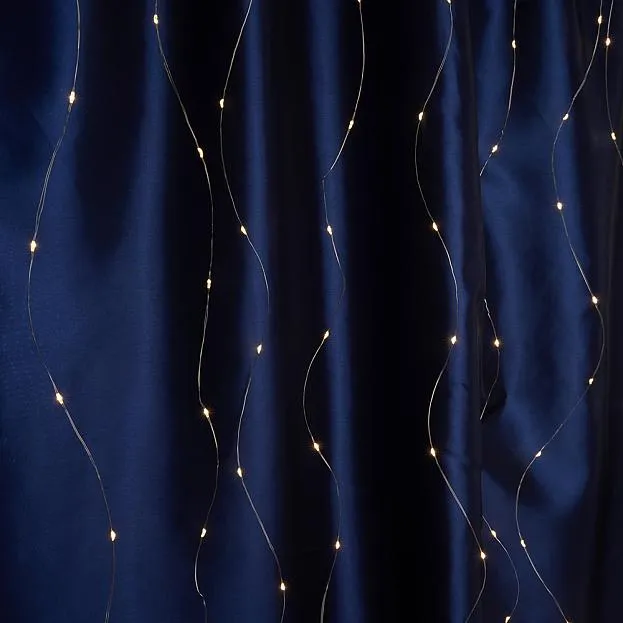 Светодиодная гирлянда занавес типа Роса 2*2м + 2м 2700К USB прозрачный шнур Feron 41635 CL590