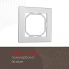 Рамка из поликарбоната на 1 пост Arte Milano 503.06-1.silver am