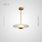 Подвесной светильник AMOS Размер S. Цвет Латунь Lampatron amos-s-brass 7015-19296