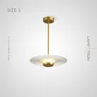 Подвесной светильник AMOS Размер S. Цвет Латунь Lampatron amos-s-brass 7015-19296