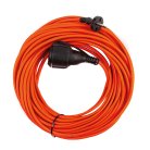 Удлинитель-шнур 1-местный ПВС б/з 2*15мм2 IP54 30м 16А серия Standart Stekker 50341 STD08-21-30