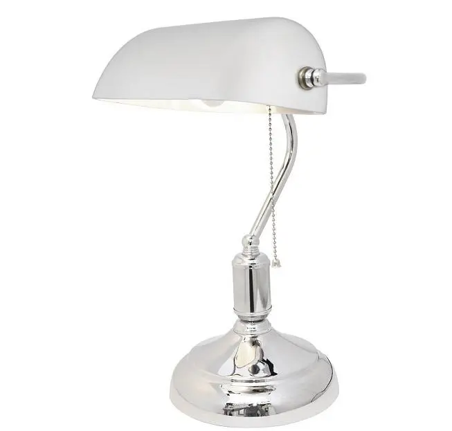 Настольная лампа Lumina Deco LDT 305 WT+CHR Banker Настольная лампа Lumina Deco LDT 305 WT+CHR Banker