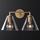 Бра Rh Utilitaire Funnel Shade Double Sconce Brass 123267-22 ImperiumLoft