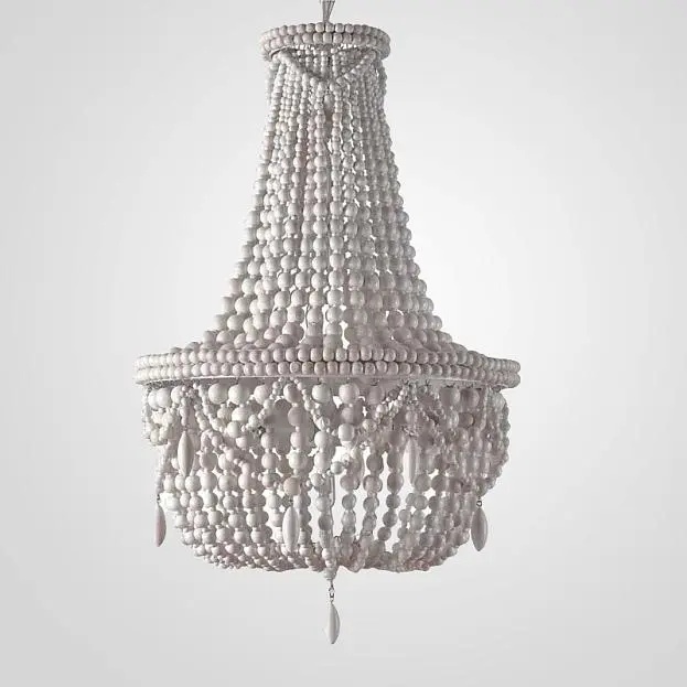 Люстра Rh Anselme White Wood Large Chandelier 84548-22 ImperiumLoft Люстра Rh Anselme White Wood Large Chandelier 84548-22 ImperiumLoft